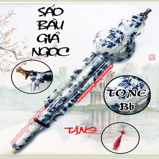 Sáo Bầu Giả Ngọc Xanh Dương Ngọc Key BB Có Clip thực tế
