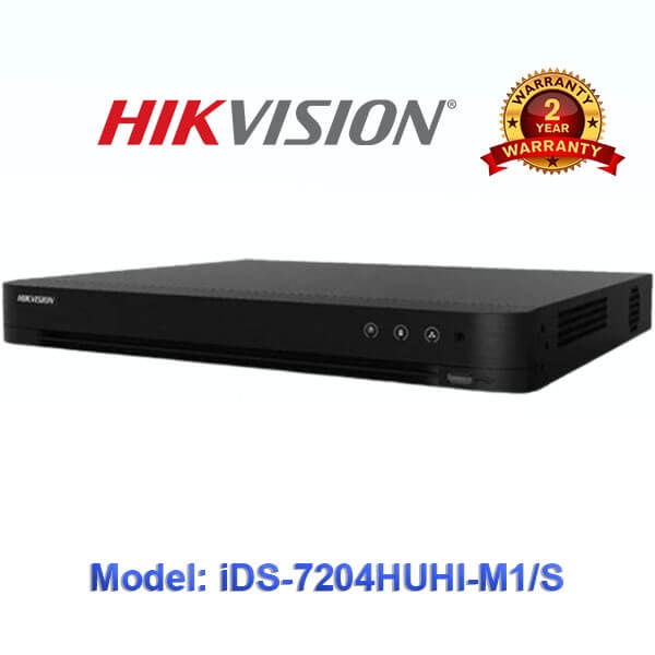 Đầu ghi hình Hybrid TVI-IP 4 kênh TURBO ACUSENSE HIKVISION iDS-7204HUHI-M1/S