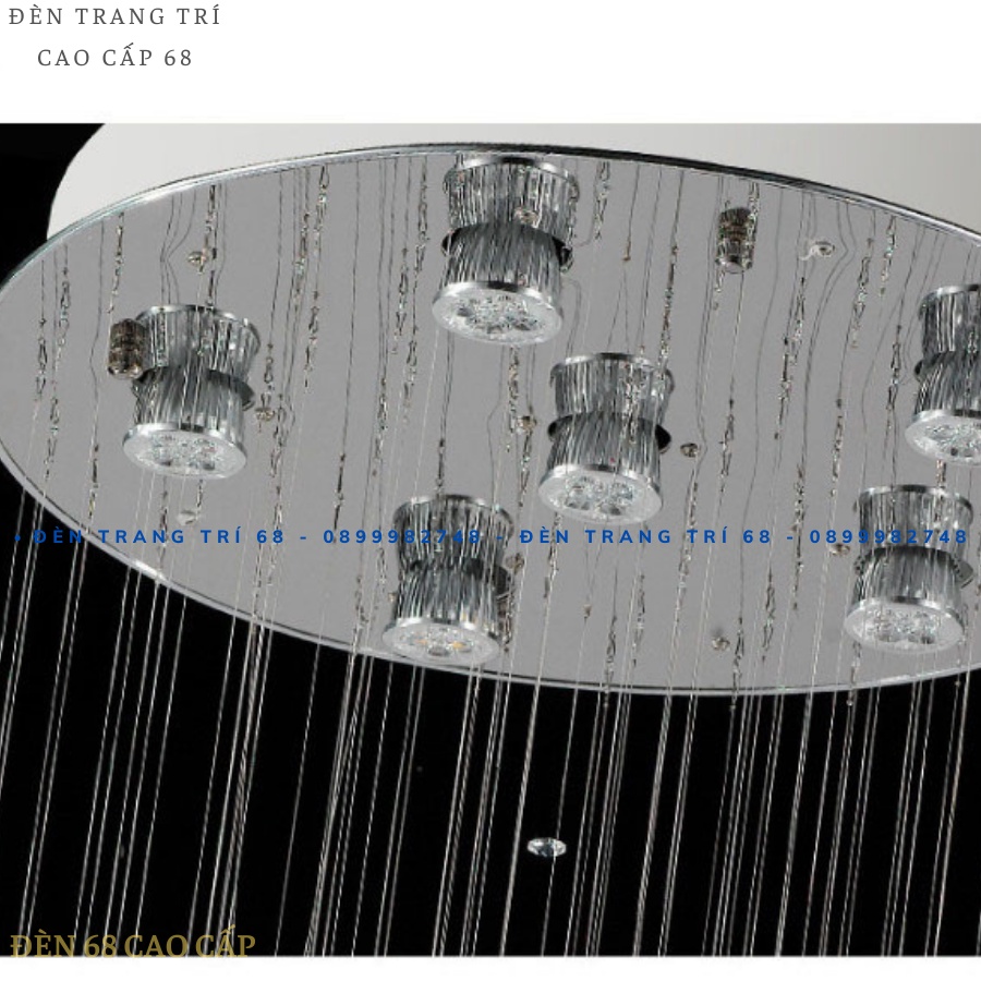 Đèn chùm pha lê sang trọng tinh tế ,trang tri nhà siêu hiện đại