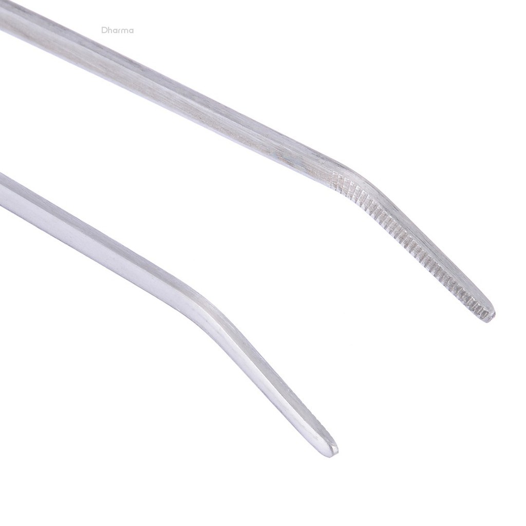 1pc Fish Tank Long Tongs Stainless Steel Live Water Plant Aquarium Tweezers 27cm