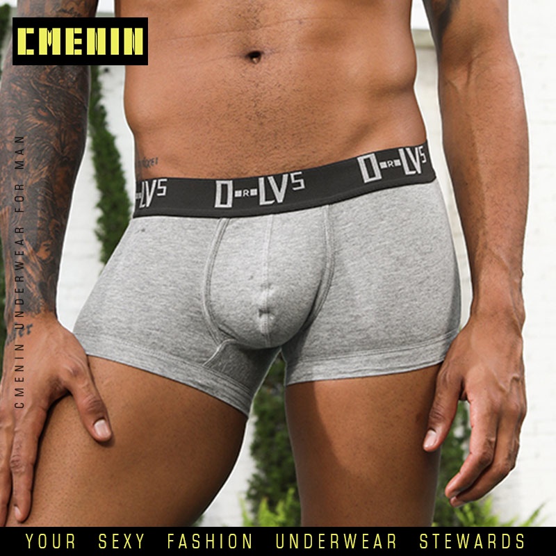 Comfortable 100% cotton boxer men underwear