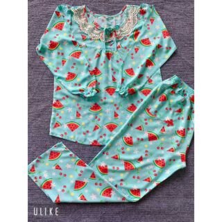 Đồ bộ tole tay dài cổ sen
