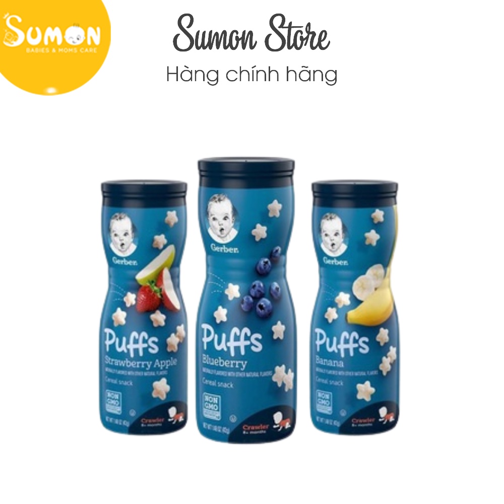 Bánh ăn dặm hình sao Gerber Mỹ 42g thơm ngon, bổ sung nhiều dinh dưỡng, giúp bé tập nhai