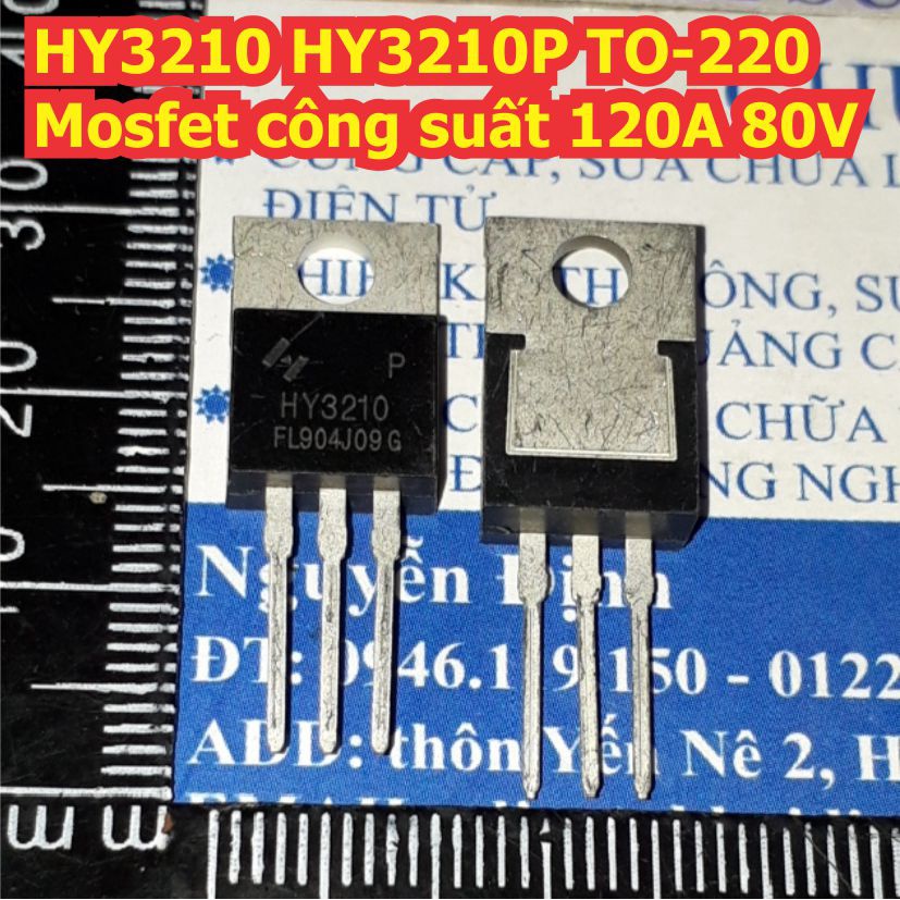 2 con HY3210 HY3210P TO-220 Mosfet công suất 120A 80V kde8283