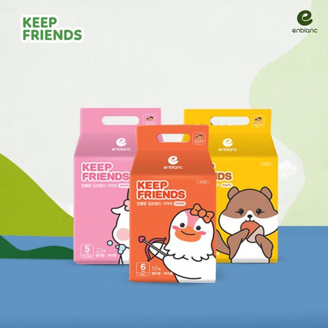 Bỉm KEEP FRIEND nội địa Hàn quốc quần/dán size S40/M32/L28/XL24
