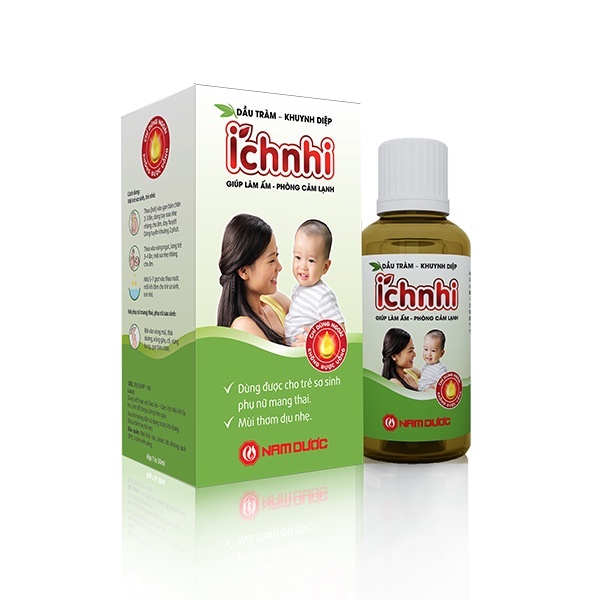 Dầu Tràm Khuynh Diệp Ích Nhi 30ml Giúp Phòng Cảm Lạnh, Làm Ấm, An Toàn Cho Trẻ Sơ Sinh Và Phụ Nữ Có Thai, Sau Sinh