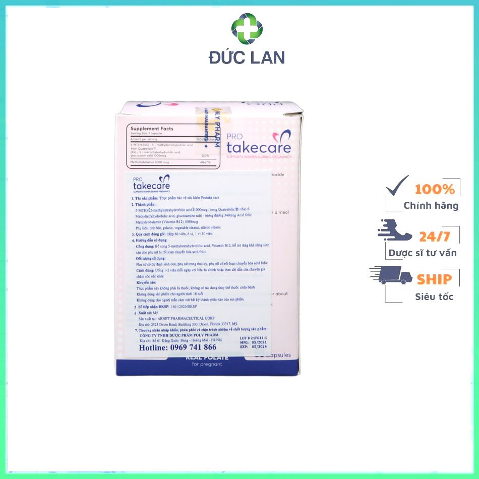 PRO TAKECARE – HỖ TRỢ PHỤ NỮ CÓ THAI.