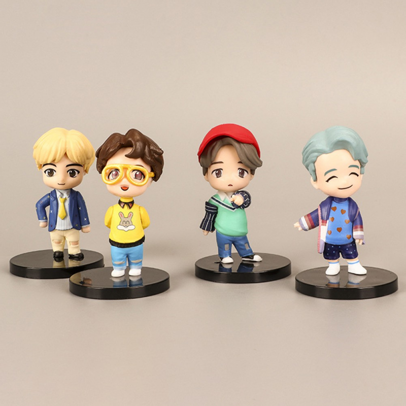 Set 7 Mô Hình Các Nhân Vật Trong Bts Trang Trí