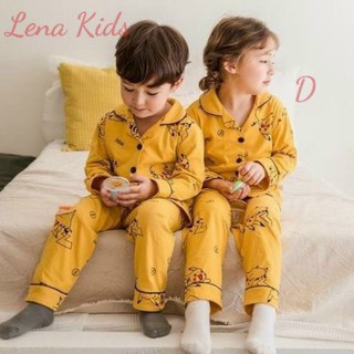 Bộ pyjama cotton cho bé Lenakids size 2-9