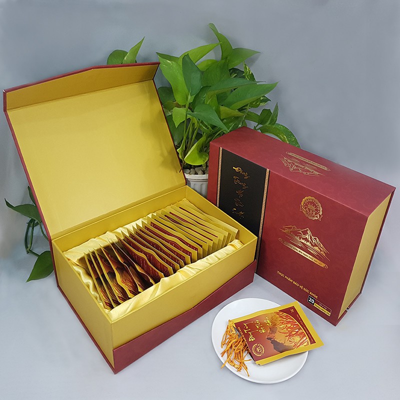 ĐÔNG TRÙNG HẠ THẢO SAHA SỢI KHÔ 20G (HỘP GIẤY)