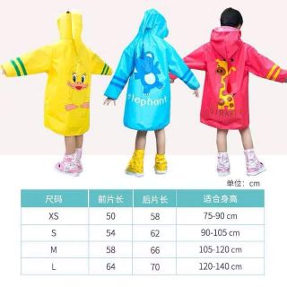Áo mưa ngộ nghĩnh siêu hot cho bé