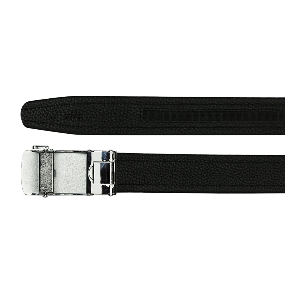 Thắt lưng nam da thật, mặt đặc, khóa cài tự động, màu đen Efora Leather Belt 3585-5-BL