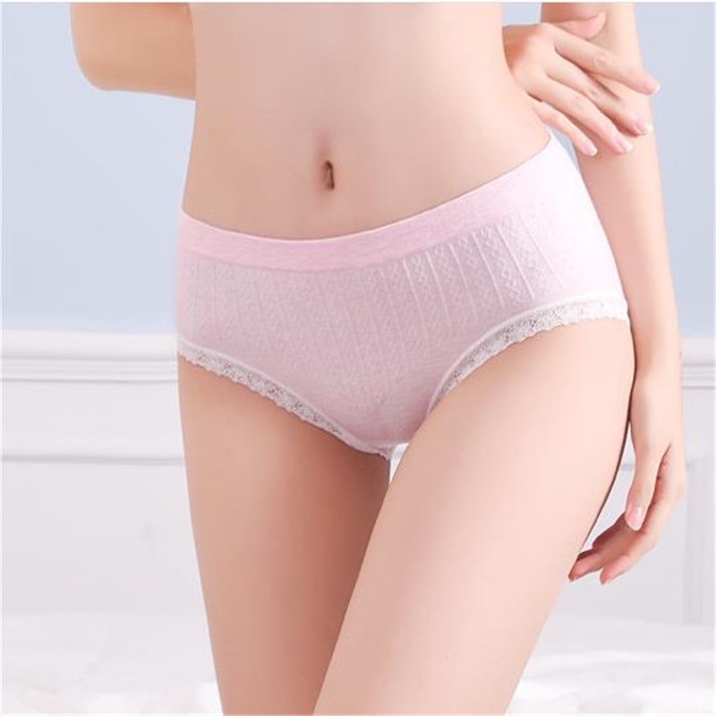 Quần lót Cotton phối ren quyến rũ thời trang cho nữ | BigBuy360 - bigbuy360.vn