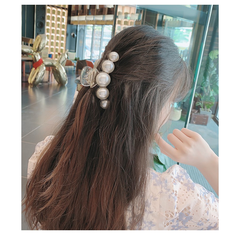 Bộ Kẹp Tóc Đính Ngọc Trai Nhân Tạo Xinh Xắn Cho Nữ