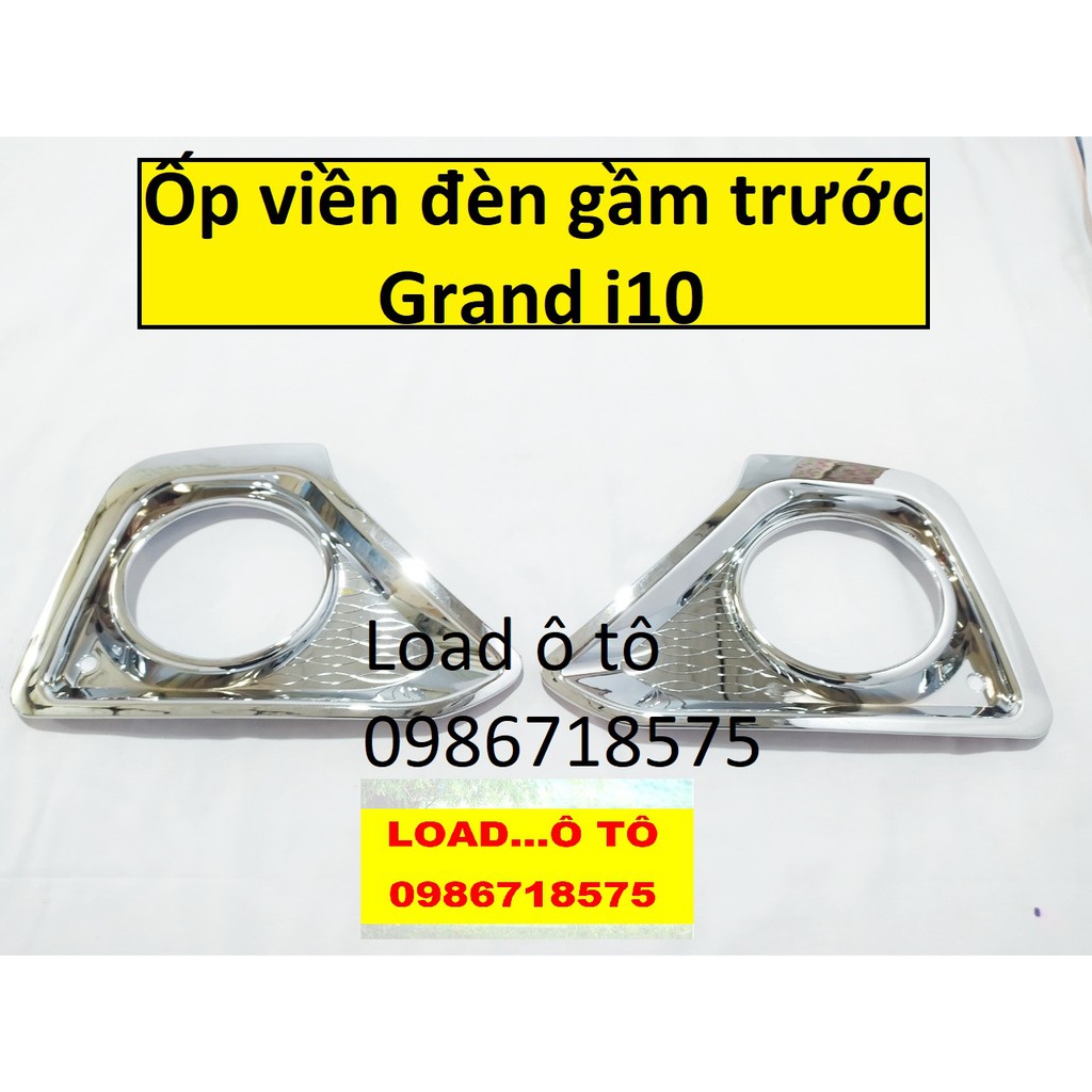 Ốp Viền Đèn Gầm Trước, Sau GRAND I10 2014-2016, BỘ ỐP VIỀN ĐÈN GẦM TRƯỚC DÀNH CHO XE HUYNDAI I10 2014-2015, 2016