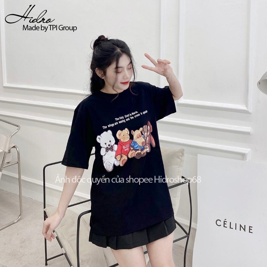 Áo Thun Cổ Tròn Form Rộng Unisex 100% Cotton Phông Nam Nữ In Hình