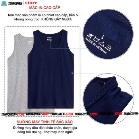 Áo Thun Ba Lỗ Nam Cao Cấp Chất Cotton 100% Mền Mại Thấm Hút Mồ Hôi Tốt - tannguyen_store