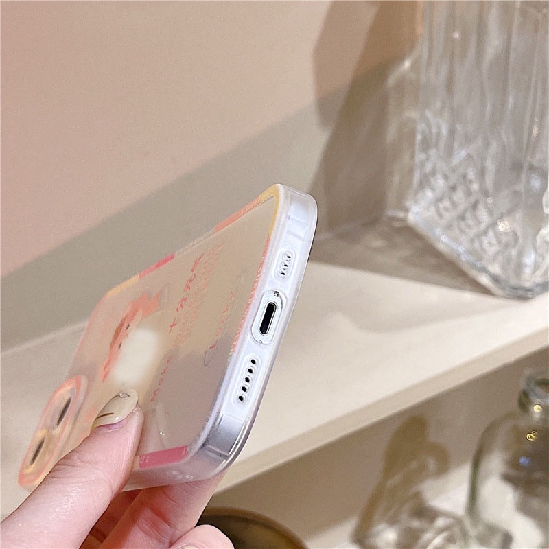Ốp lưng iphone ốp Điện Thoại Trong Suốt Hình Gấu Hoạt Hình Cho iPhone 14 13 12 11 PROMAX XS XR XSMAX SE2020 6 7 8PLUS