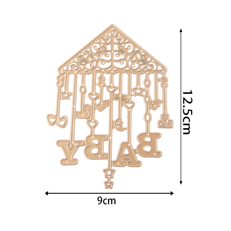 Khuôn Cắt Giấy Kim Loại Hình Em Bé Xinh Xắn