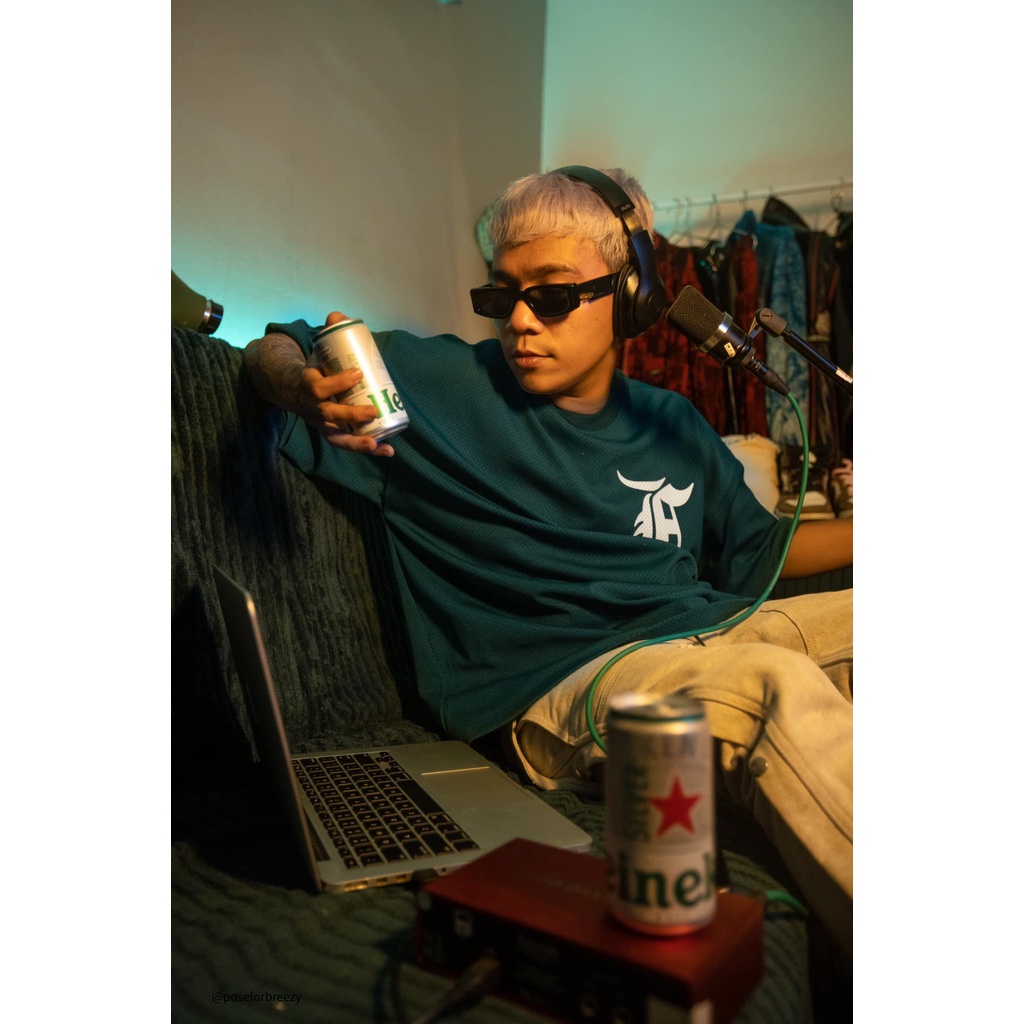 Áo phông unisex áo thun tay lỡ dạng lưới bóng rổ fear of god streetwear 1980street