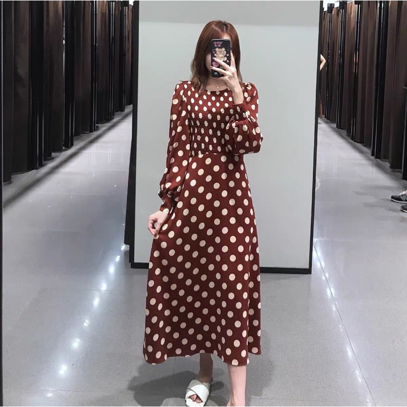 Váy Midi chấm bi Zara - TQXK