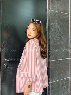 KHOÁC VEST SỌC NHUYỄN