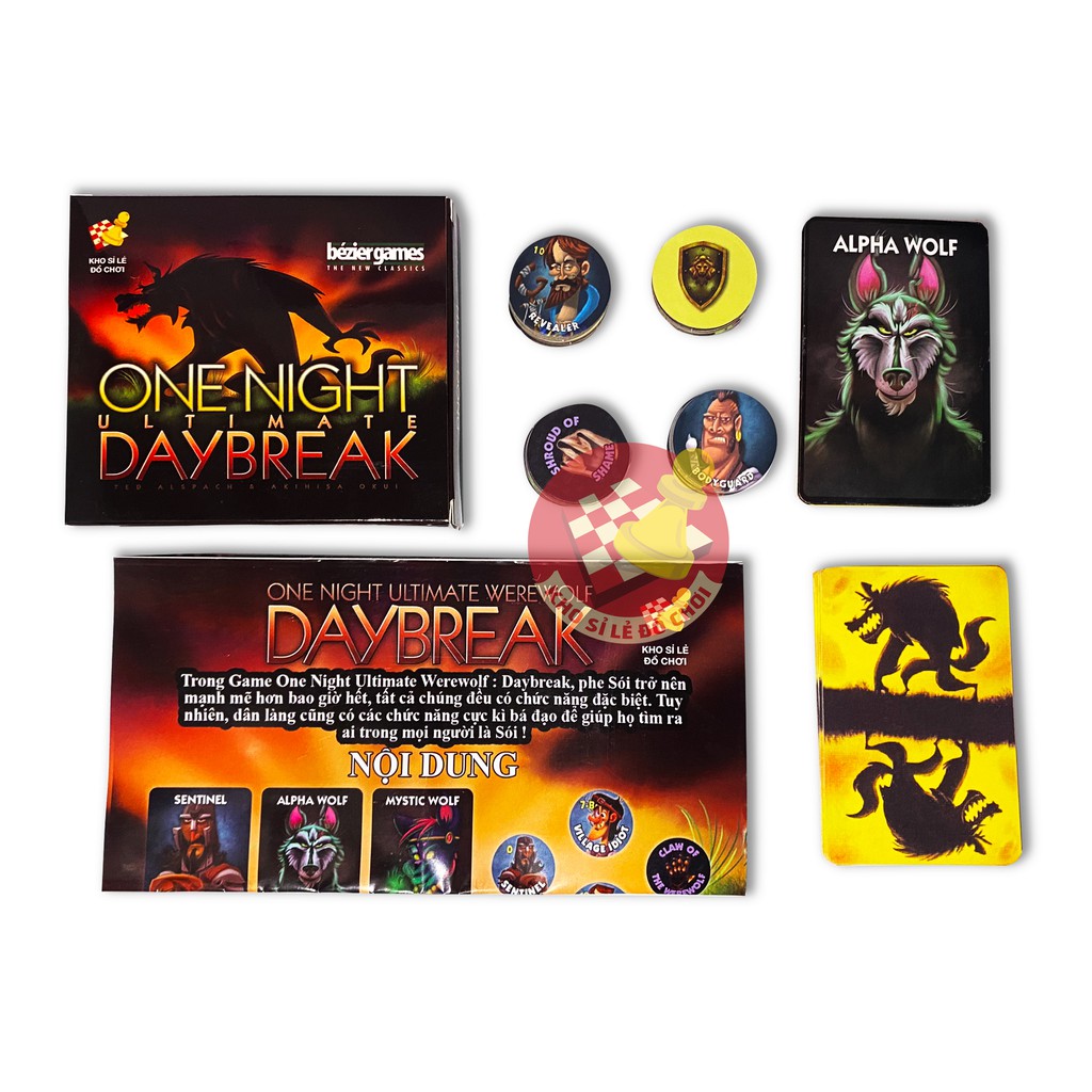 Ma Sói One Night Day Break (Tiếng Việt) - Boardgame One Night Ultimate Day Break Werewolf