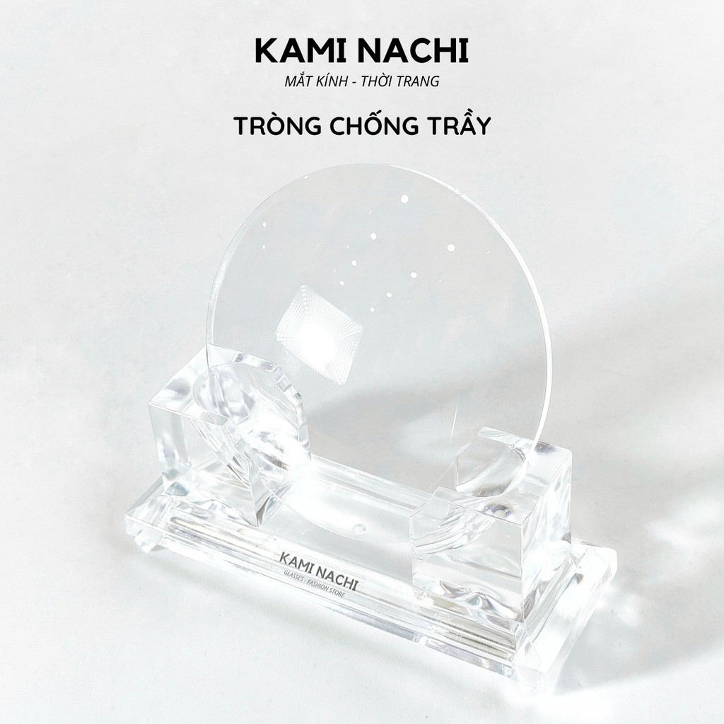 Tròng kính cận chống trầy xước Kami Nachi, loại chống trầy tốt xịn, chất lượng - Tròng kính Thái Lan (có độ loạn)