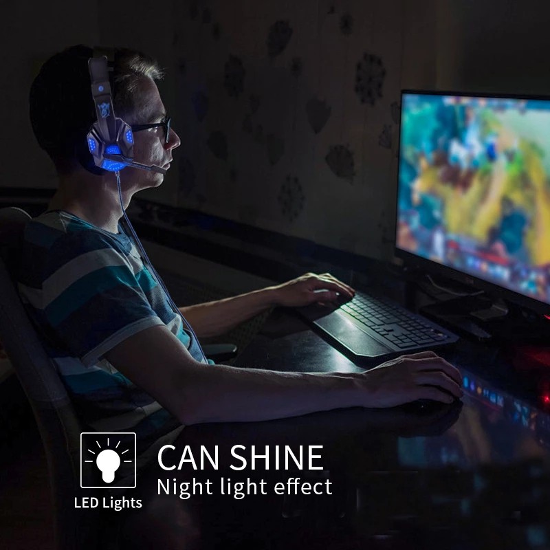 【Đọc kho】 Tai nghe chơi game qua tai SY830MV có Mic và Đèn LED cho PC Tai nghe chơi game | BigBuy360 - bigbuy360.vn