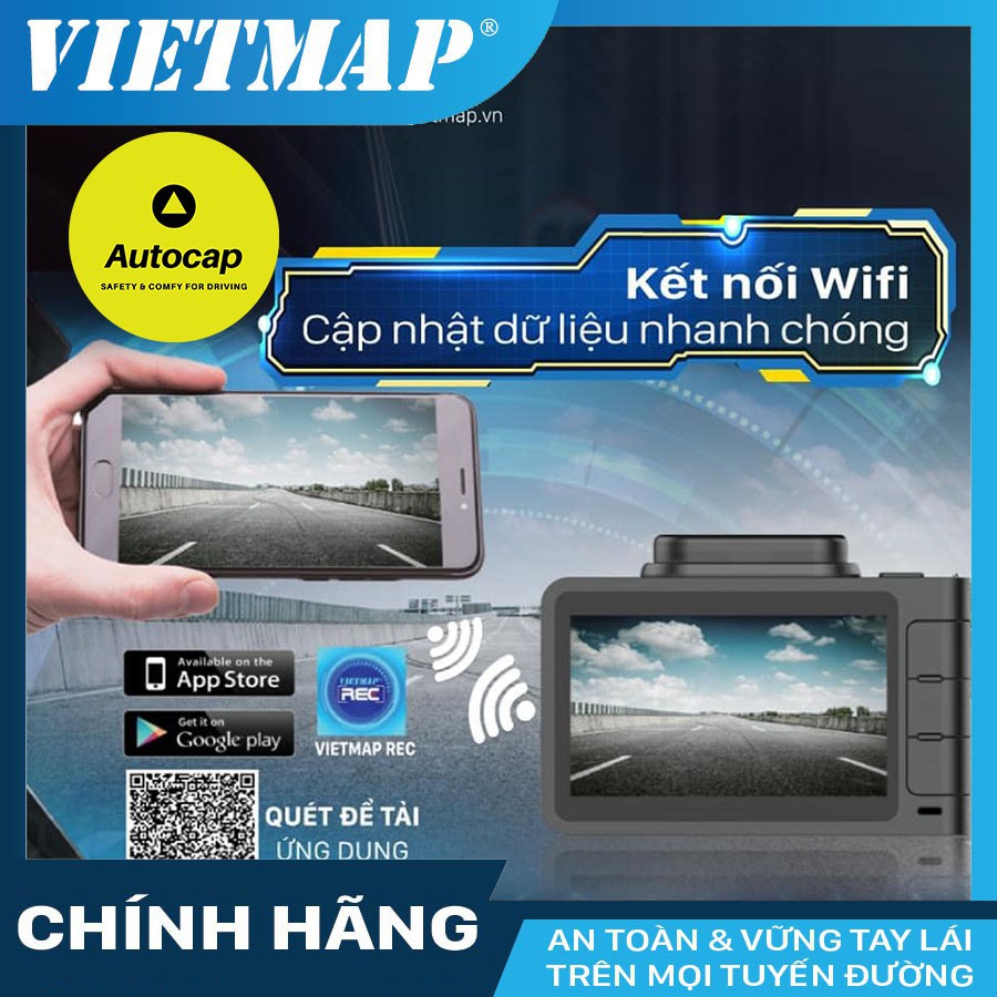 Camera hành trình ô tô VIETMAP R4A tặng thẻ nhớ Class 10