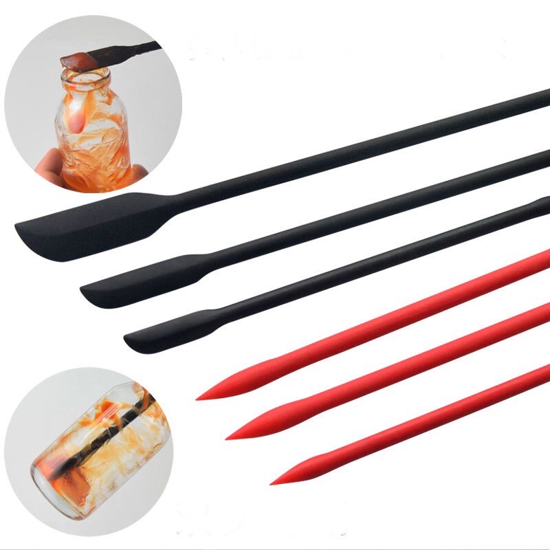 Bộ 3 que vét silicone dùng vét mứt, vét kem trong các chai lọ
