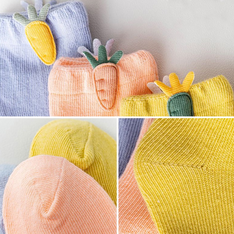 Vớ cotton màu trơn dành cho bé trai và bé gái