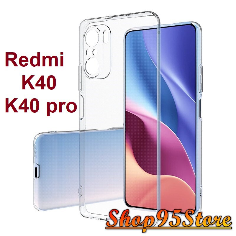 Ôp lưng Silicon Xiaomi Redmi K40 / K40 pro trong suốt