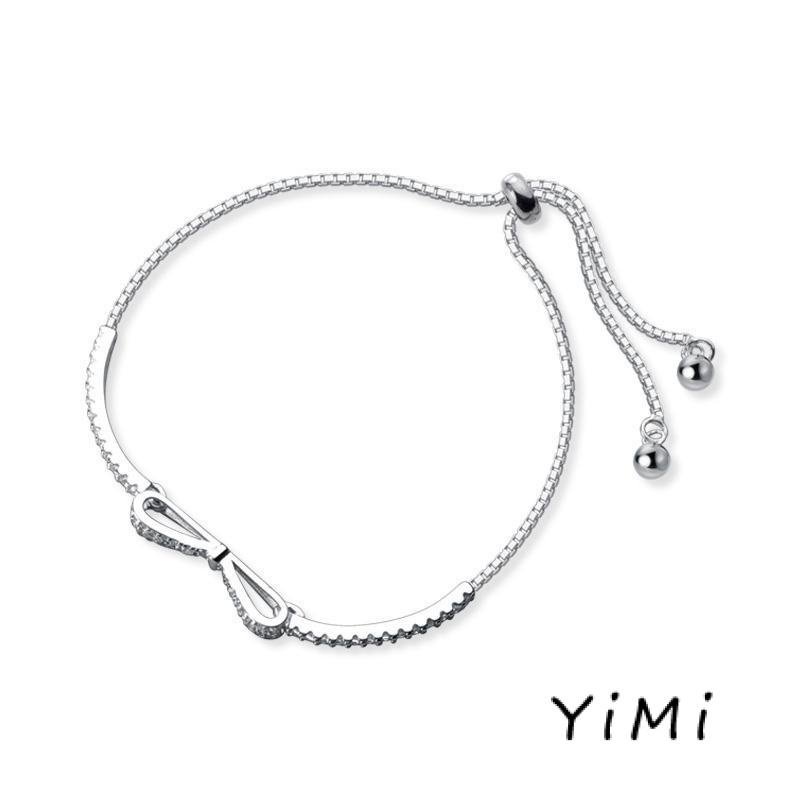 Vòng Đeo Tay Bạc Đính Chuông Nơ Ngọt Ngào Dễ Thương Làm Quà Tặng Cho Bạn Gái/ Bạn Gái