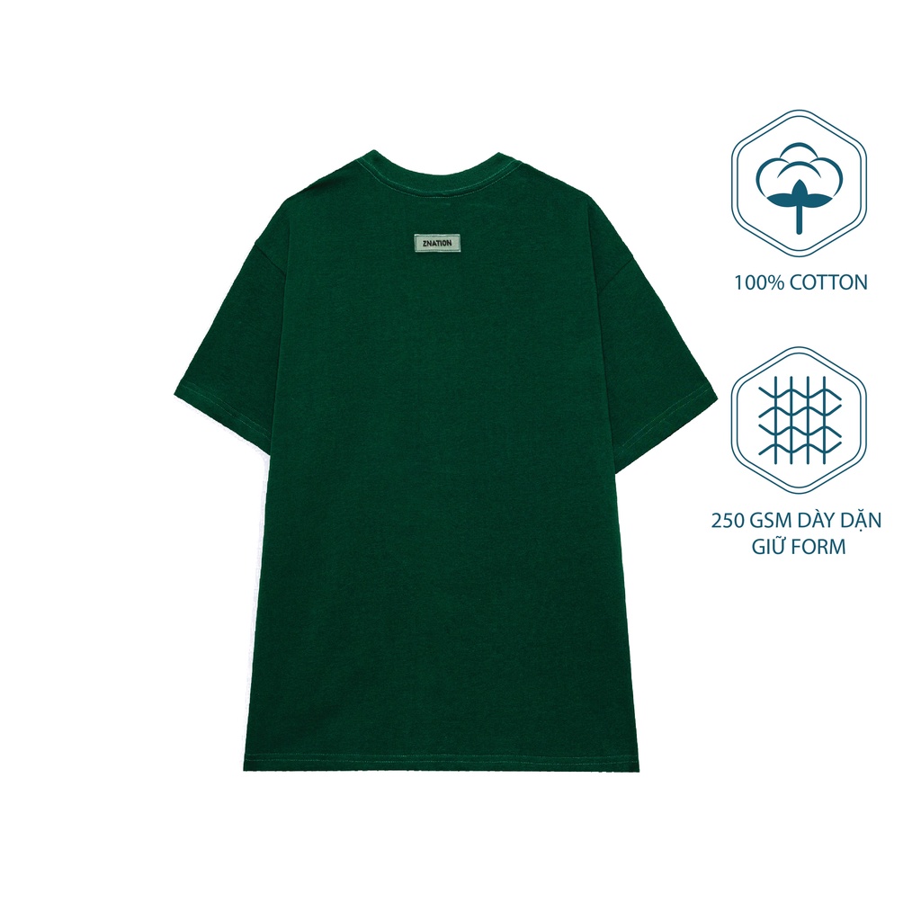 Áo Thun ZNATION Gothic Tee Unisex - Màu xanh
