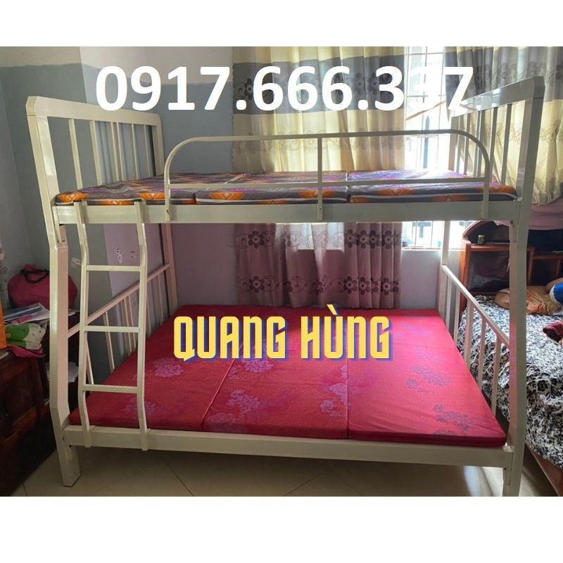 Giường tầng 1m4/1m6 sắt hộp vuông 4x8 cao cấp