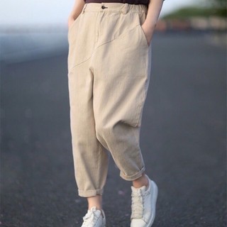 quần nữ kaki khóa chun lưng hiphop cá tính