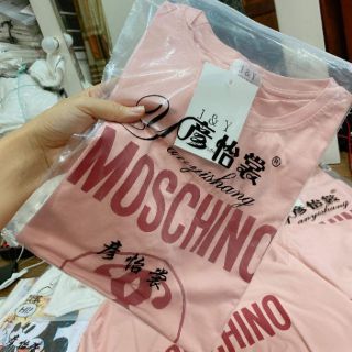 Áo phông nữ hồng moschino