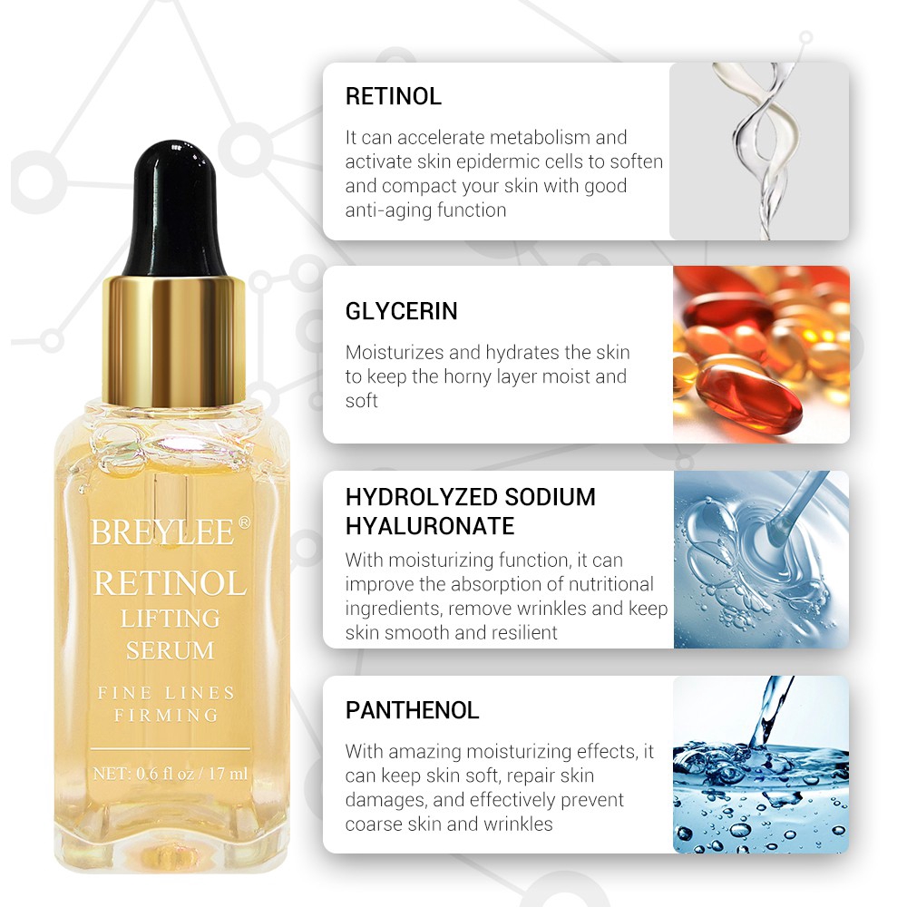 Serum Retinol Breylee Dưỡng Da Mặt Giúp Làm Săn Chắc Và Chống Lão Hóa 17ml