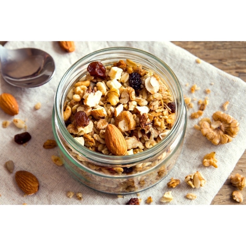 500Gr Ngũ cốc Granola Nhiều Hạt, Ăn Kiêng Ăn Vặt Healthy