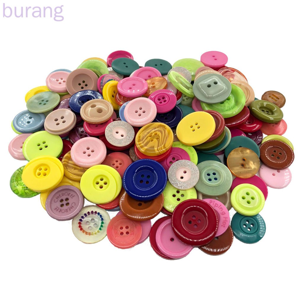 660pcs Mixed Color Buttons Resin Kindergarten Handmade Button Set Children DIY Crafts Accessories