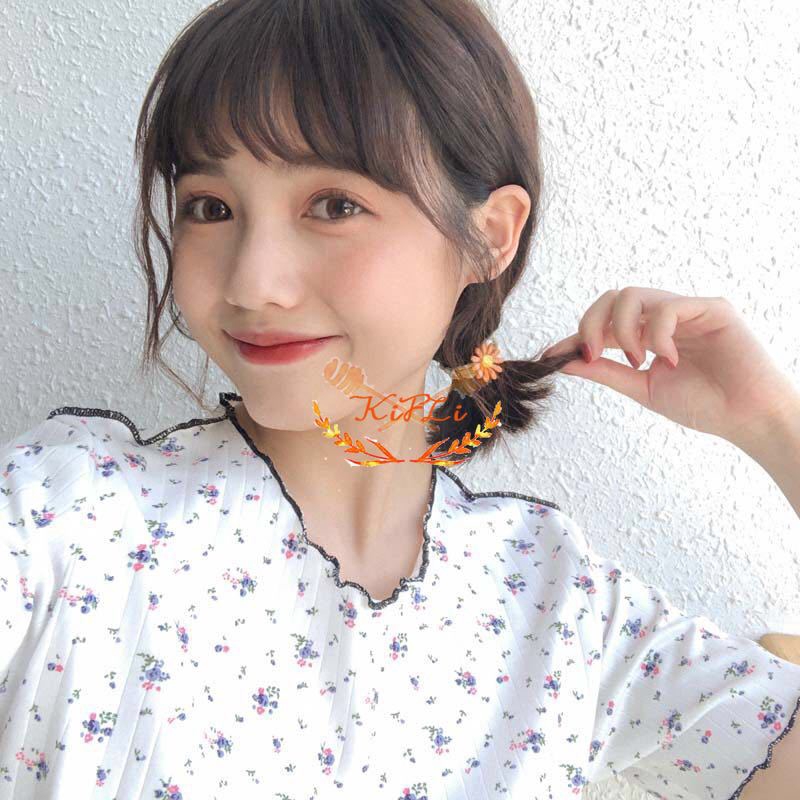Dây buộc tóc trang trí hoa cúc xinh đẹp