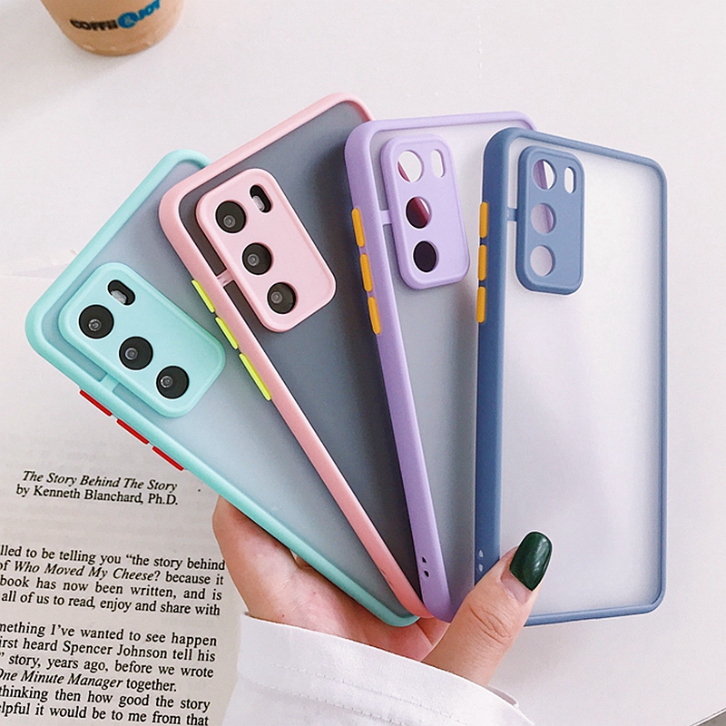 Redmi 9 9A 9C Redmi Note 9 8 Pro Xiaomi 9 10 Note 10 Lite Xiaomi 10 Lite K30 Pro Transparent Candy Color Shockproof Bumper Camera Protection Phone Case