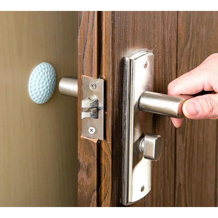 Miếng chặn cửa Cao Su hình tròn chống va đập đa năng, có keo 3M sẵn.