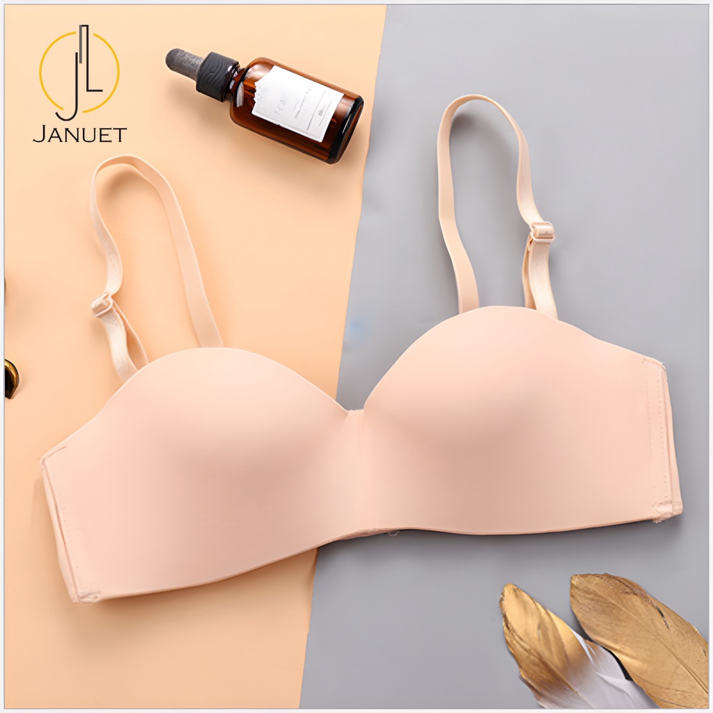 Áo Lót Januet Không Gọng, Không Viền, Không Đệm Ôm Ngực Tạo Khe Hàng Cao Cấp BJA03