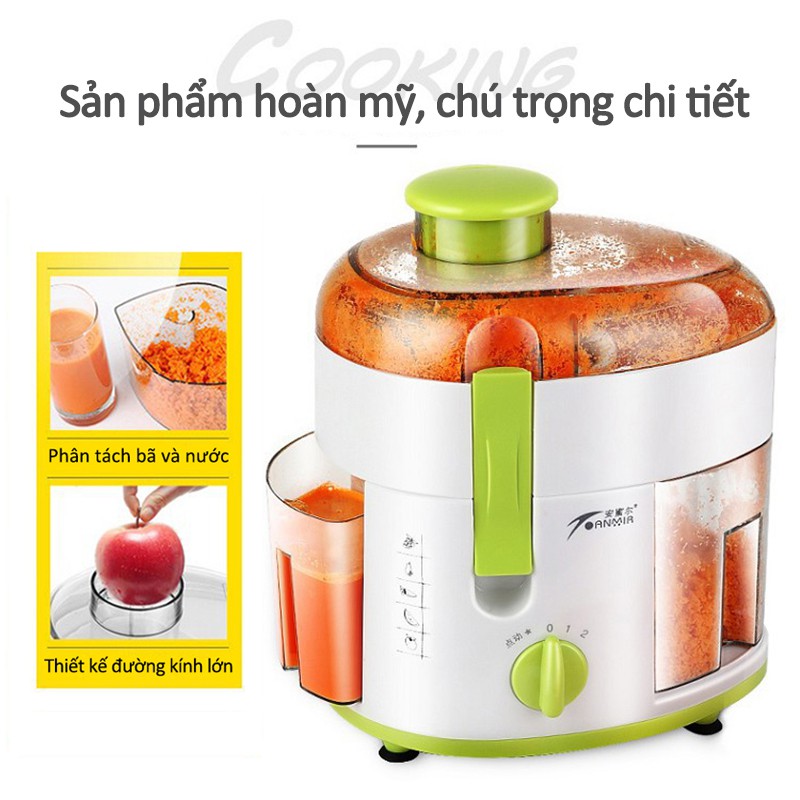 [Bảo Hành 1 Đổi 1] Máy ép trái cây, máy ép nước hoa quả, rau củ 2 tốc độ JUICER