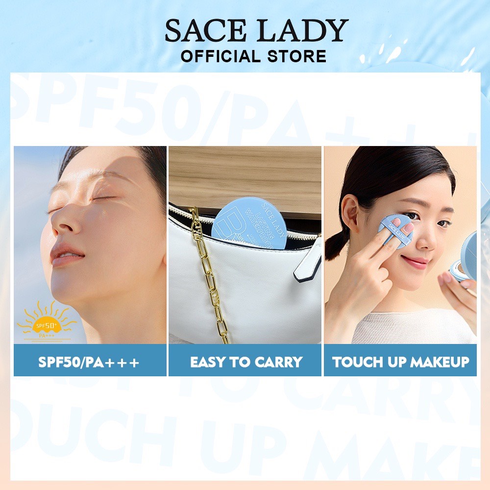 Phấn Nước BB SACE LADY Chống Thấm Nước Lâu Trôi SPF50/PA+ SL230