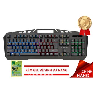 BÀN PHÍM BOSTON K330 GIẢ CƠ LED 7 MÀU CÓ GIÁ ĐỠ ĐIỆN THOẠI CHÍNH HÃNG