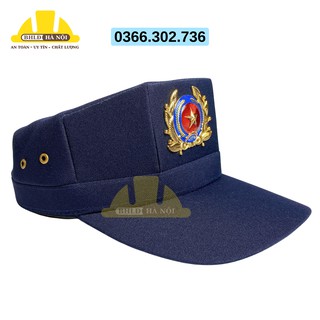 Mũ/nón bảo vệ 3 cạnh + sao đồng (mẫu 2)