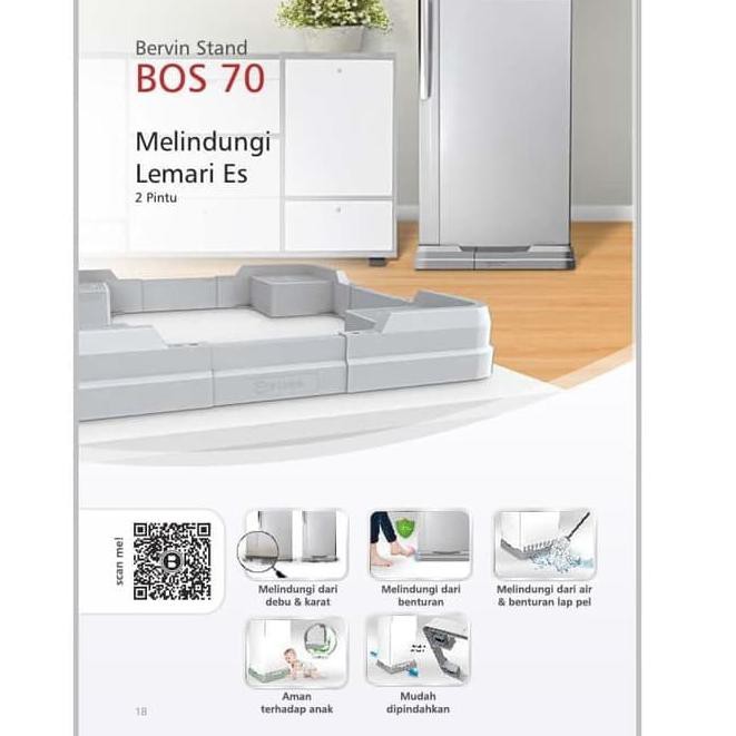 Giá Đỡ 2 Cửa Tủ Lạnh Bervin Bos-70 364